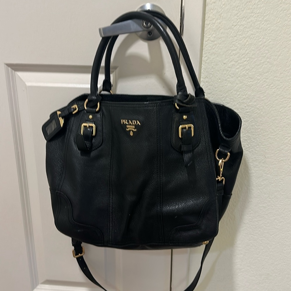 Prada leather tote